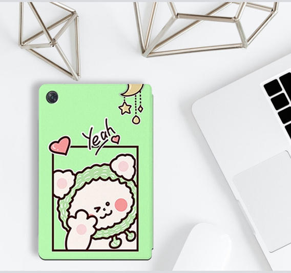 Etui do Lenovo Tab M10 Plus 10.6 Gen 3 TB-125F TB-128F, green bear