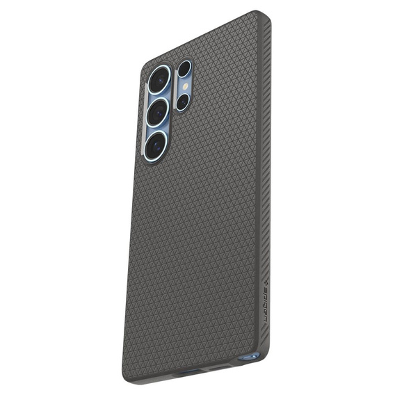 Etui Spigen do Samsung Galaxy S25 Ultra, Liquid Air, szare + Szkło Hartowane 9H