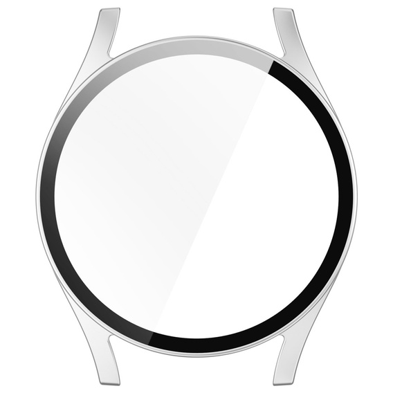 2w1 Etui + Szkło Hartowane do Samsung Galaxy Watch 7 44mm, Srebrne