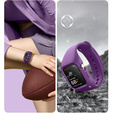 Pasek + Etui Suritch do Apple Watch 4/5/6/7/8/SE 44/45mm, fioletowy