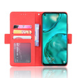 Etui z klapką do Huawei P40 Lite, Card Slot, czerwone