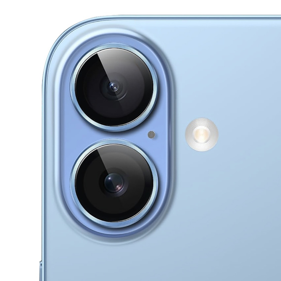 2x Szkło na aparat ERBORD OPTIK Pro do iPhone 17, niebieskie