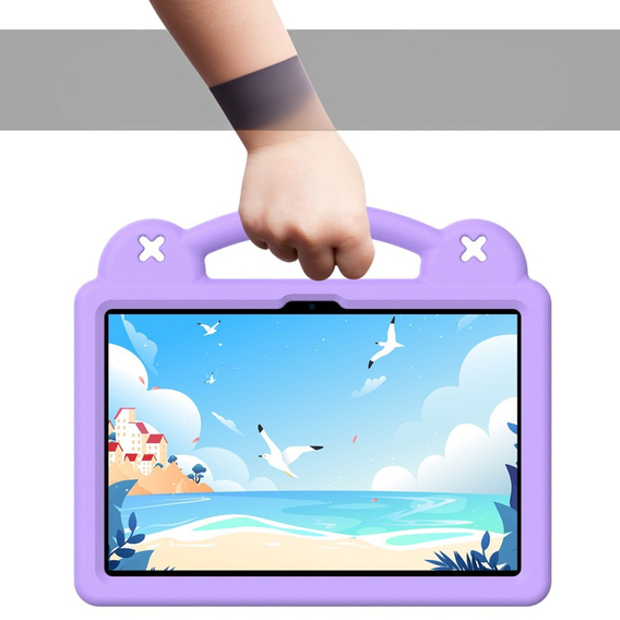 Etui do Lenovo Tab 10.1" TB311FU, Cute Patterns, z podstawką, fioletowe