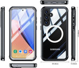 Etui do Samsung Galaxy S24+ Plus, Shockproof, z folią na ekran, do MagSafe, czarne