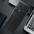 Etui skórzane do Xiaomi 13 Lite, Obudowa leather hybrid, Carbon Case, Czarne