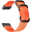 Pasek Nylonowy QuickFit 20mm do Garmin Fenix 5S/6S/7S/8 43mm, Pomarańczowy