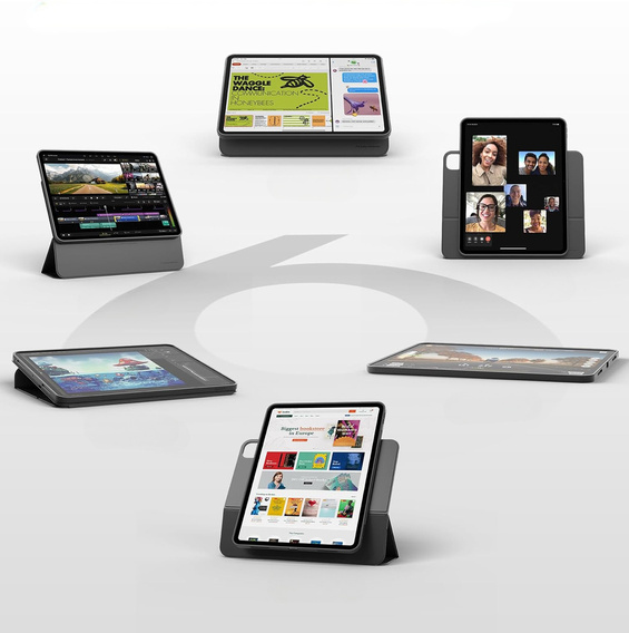 Dexnor iPad Pro 13" 2024 (7 gen.) – magnetyczne etui z funkcją podstawki - czarne