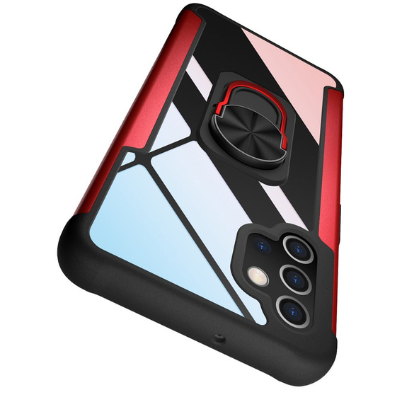 Etui Hybrid KickStand Ring do Samsung Galaxy A32 5G, Red