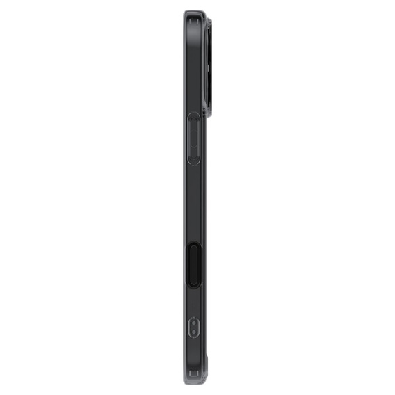Etui z MagSafe Spigen do iPhone 16 Pro Max, Ultra Hybrid "T", matowe przezroczyste / czarne + Szkło Hartowane 9H