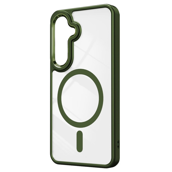 Etui do MagSafe do Samsung Galaxy S24, Hybrid Case, zielone