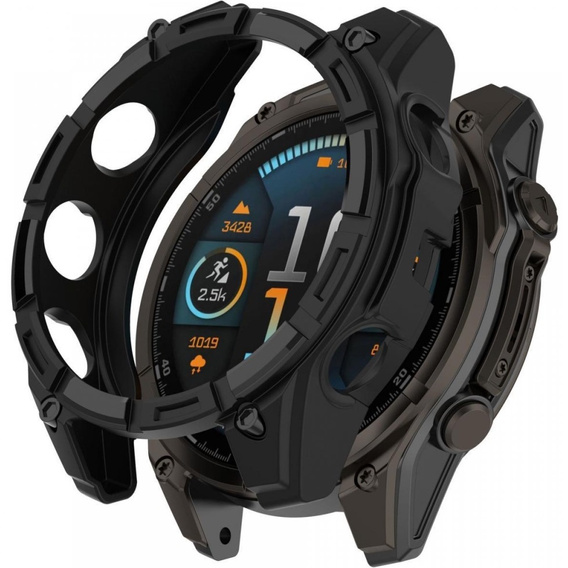 Etui Obudowa do Garmin Fenix 8 43mm, Czarne