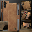 Etui CASEME do Samsung Galaxy Z Fold7 5G, Leather Wallet Case, brązowe