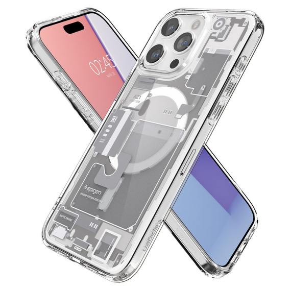 Etui z MagSafe Spigen do iPhone 15 Pro, Ultra Hybrid, Zero One, Białe