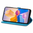 Etui z klapką do Infinix Hot 40i, Mandala, niebieskie