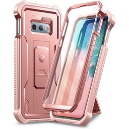 Etui pancerne do Samsung Galaxy S10e, Dexnor Full Body, różowe rose gold