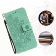 Etui z klapką do Samsung Galaxy A54 5G, Mandala, zielone