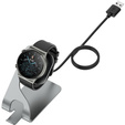 Ładowarka USB Stacja Dokująca do Huawei Watch 3 / 3 Pro / GT 2 Pro, Szara