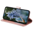 Etui z klapką do Samsung Galaxy A15, Mandala Flower, różowe rose gold + szkło 9H