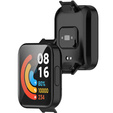 2w1 Etui silikonowe z osłoną na ekran dof Xiaomi Redmi Watch 2 Lite, Czarne