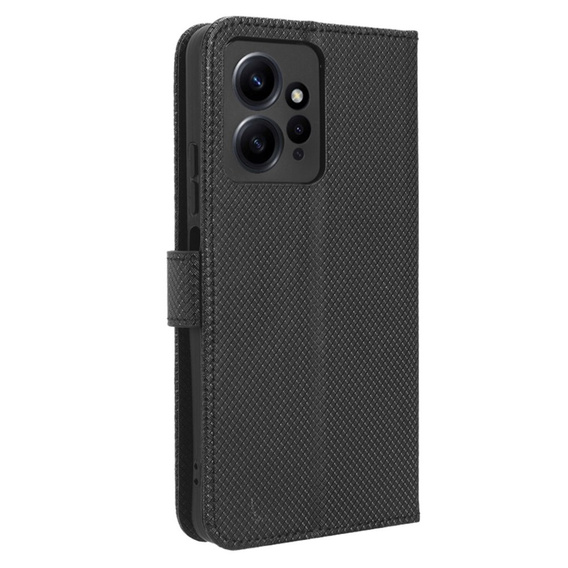 Etui z klapką do Xiaomi Redmi Note 12 4G, Wallet Smart Magnet, czarne