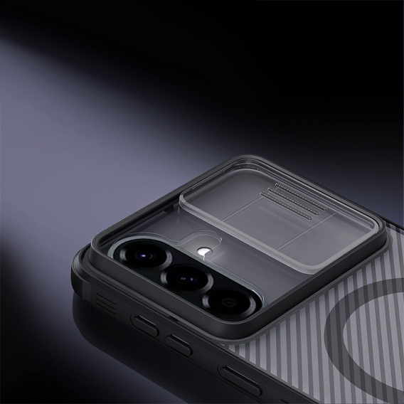 Etui Nillkin dla Samsung Galaxy A57 5G, CamShield Pro Magnetic, do MagSafe, przezroczyste / czarne
