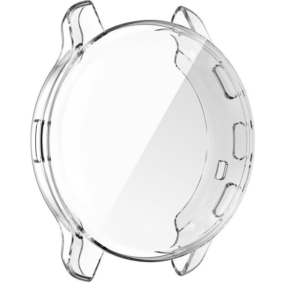 2w1 Etui z Osłoną Silikonową na ekran do Garmin Venu 2 Plus, Przezroczyste