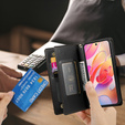 Etui z klapką do Samsung Galaxy A56 5G, Wallet Zipper Pocket, czarne