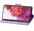 Etui z klapką do Realme Note 50, Butterfly, fioletowe