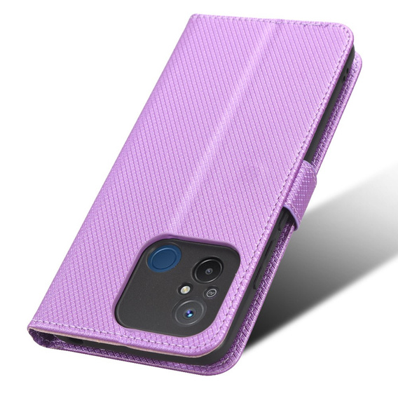 Etui z klapką do Xiaomi Redmi 12C, Wallet, Smart Magnet, fioletowe