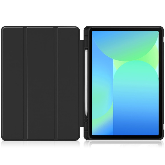 Etui do Samsung Galaxy Tab S10 FE+ Plus, Smartcase z miejscem na rysik, czarne