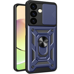 Etui pancerne do Samsung Galaxy S24+ Plus, CamShield Slide, niebieskie