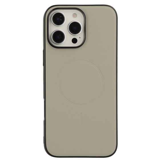 Etui z klapką do iPhone 16 Pro Max z MagSafe, odczepianymi pleckami, kieszonką na kartę i podstawką – szare