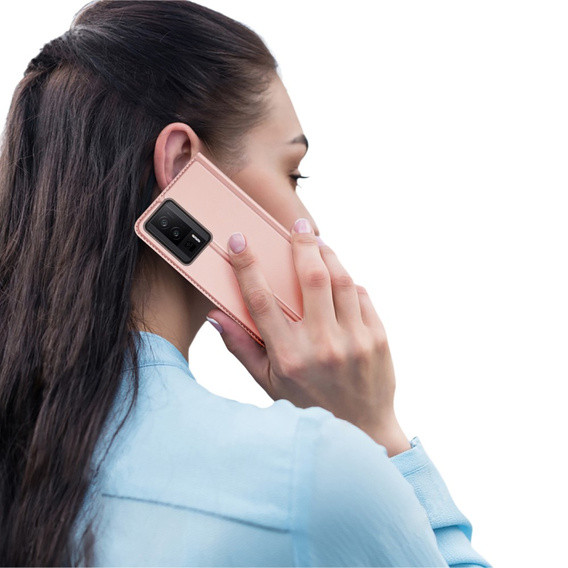Etui Dux Ducis do Xiaomi Poco F5 Pro, Skinpro, różowe rose gold