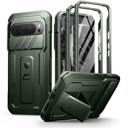 Etui pancerne do Google Pixel 9 Pro XL, Dexnor Full Body (Two Frames), zielone