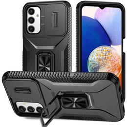 Etui do Samsung Galaxy A05s, Slide Lens Lid, Czarne