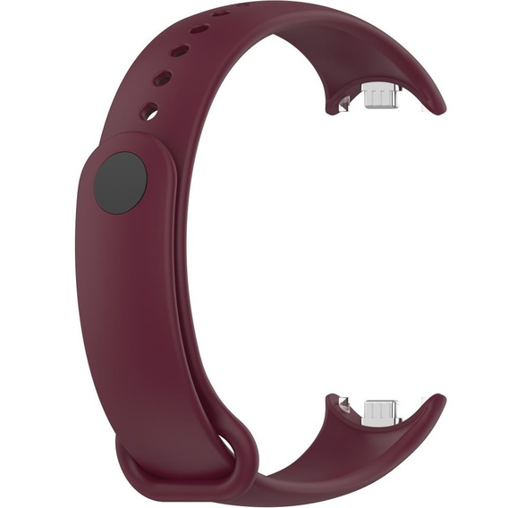 Pasek Silikonowy do Xiaomi Smart Band 10 / 9 / 8, Bordowy