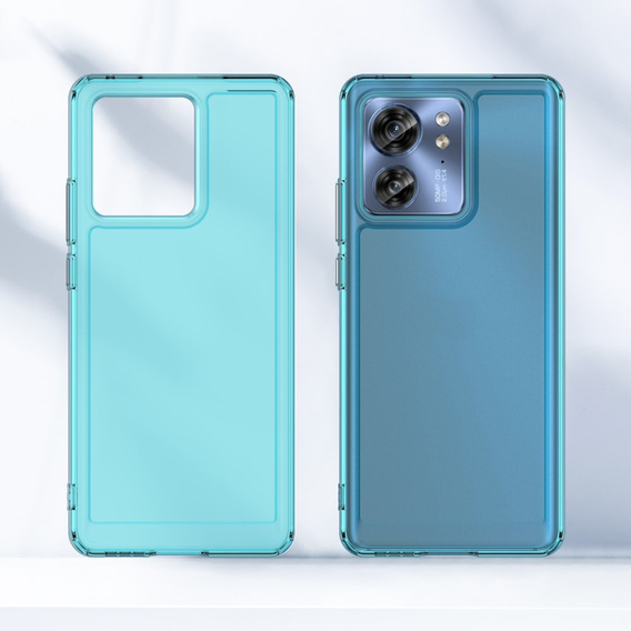 Etui do Motorola Edge 40, Fusion Hybrid, niebieskie