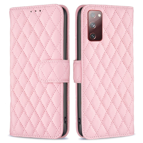 Etui z klapką do Samsung Galaxy S20 FE, Wallet, BINFEN COLOR, różowe