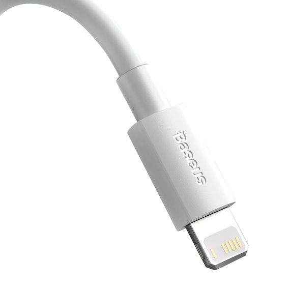 Baseus kabel Simple Wisdom USB-C Lightning 1,5 m 20 W - Zestaw 2 szt. – Biały
