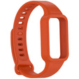 3x Pasek Silikonowy do Xiaomi Smart Band 9 Active / Xiaomi Redmi Band 3, Pomarańczowy, Jasny Zielony, Biały