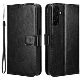Etui z klapką do Samsung Galaxy A26 5G, Crazy Horse Wallet, czarne