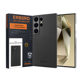 Etui do Samsung Galaxy S24 Ultra, ERBORD Full Kevlar, do MagSafe, czarne