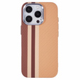 Etui do iPhone 16 Pro Max, Carbon Fiber MagSafe, żółte