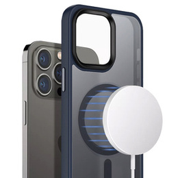 Etui do iPhone 14 Pro, Simple MagSafe, granatowe