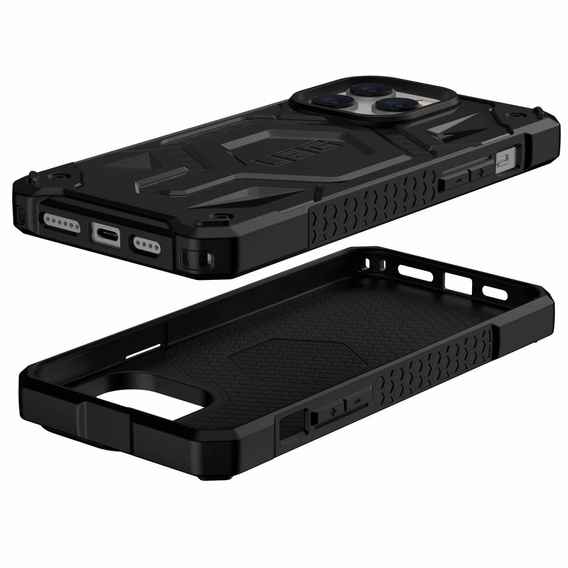 Etui Urban Armor Gear do iPhone 14 Pro, Monarch MagSafe Carbon, czarne