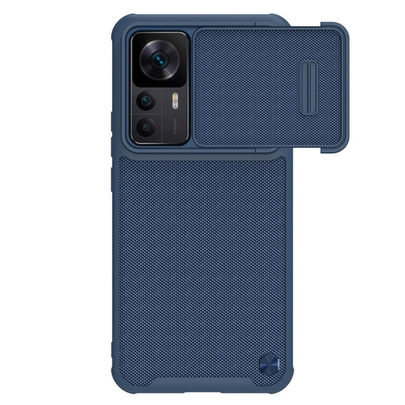 Etui NILLKIN do Xiaomi 12T, CamShield Textured S Case, niebieskie