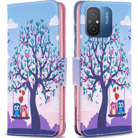 Etui z klapką do Xiaomi Redmi 12C, Wallet, Owls & Tree