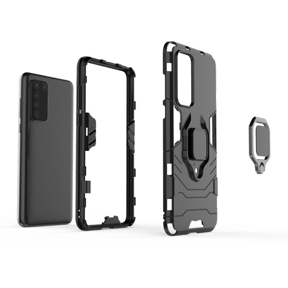 Etui do Huawei P40, Kickstand Ring, czarne