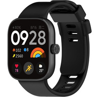 Pasek Silikonowy do Xiaomi Redmi Watch 4 / Xiaomi Smart Band 8 Pro / Xiaomi Smart Band 9 Pro, Czarny