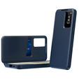 Etui do Samsung Galaxy S25 Edge – Smart View z kieszenią na kartę, niebieskie